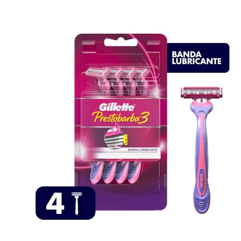 Máquina de Afeitar PRESTOBARBA 4 und