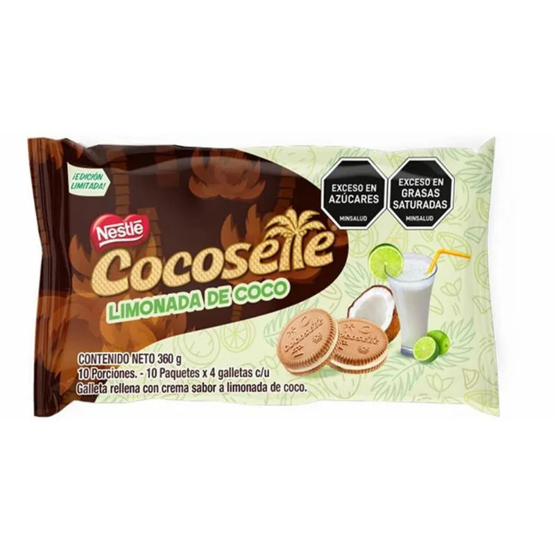 Galletas COCOSETTE limonada de coco (360 gr)