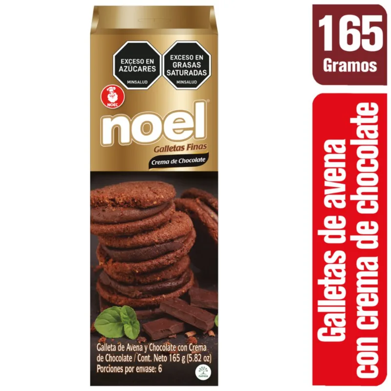 Galletas NOEL de avena y chocolate (165 gr)
