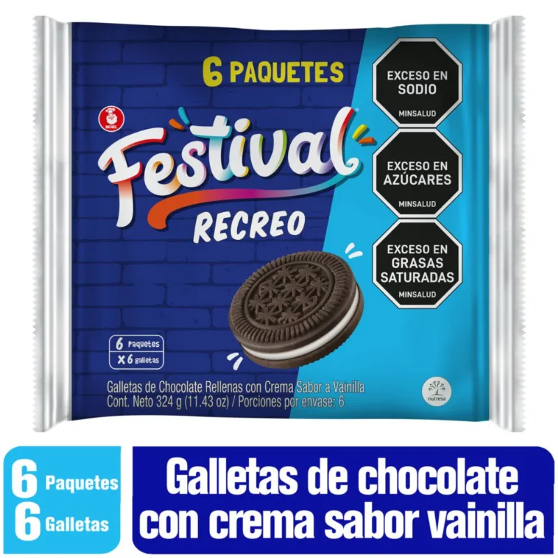 Galletas FESTIVAL recreo x6und (324 gr)