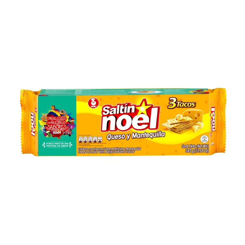 GALLETAS QUESO Y MANTEQUILLA SALTIN NOEL 385 gr