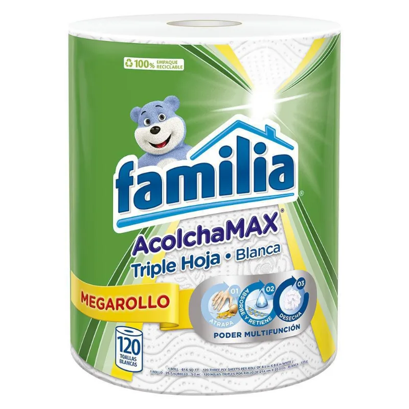 TOALLA COCINA BLANCA ACOLCHMAX FAMILIA 120 und