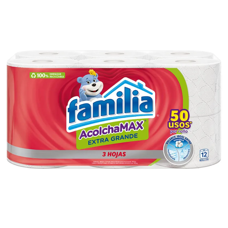 Papel higiénico Acmax Extgde x25kg Familia