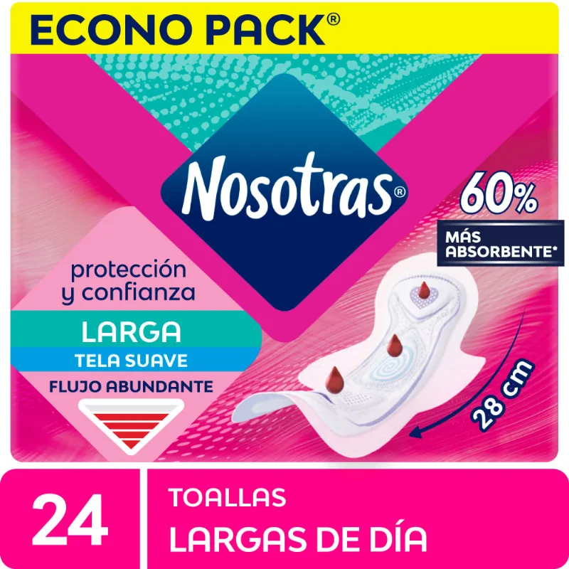 Toallas Higiénicas NOSOTRAS Extra Suave Paquete 48un