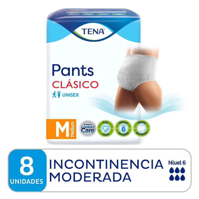 Ropa Interior Para Adultos Pants Clásico Talle M 8 Unid