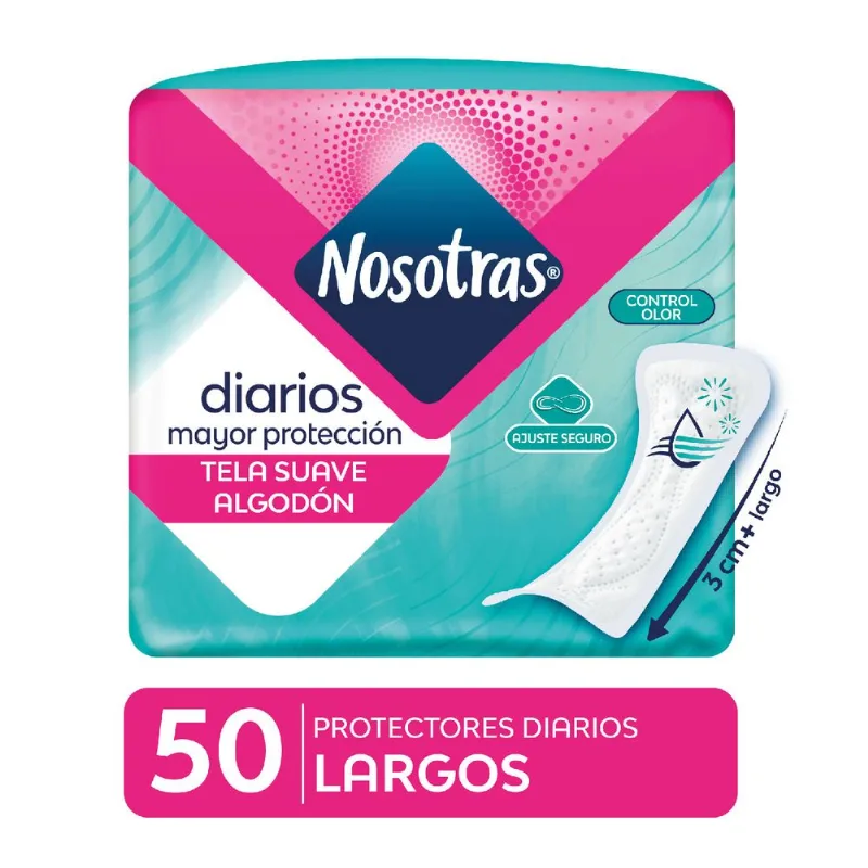 Protectores Diarios Nosotras Largos 50 un.
