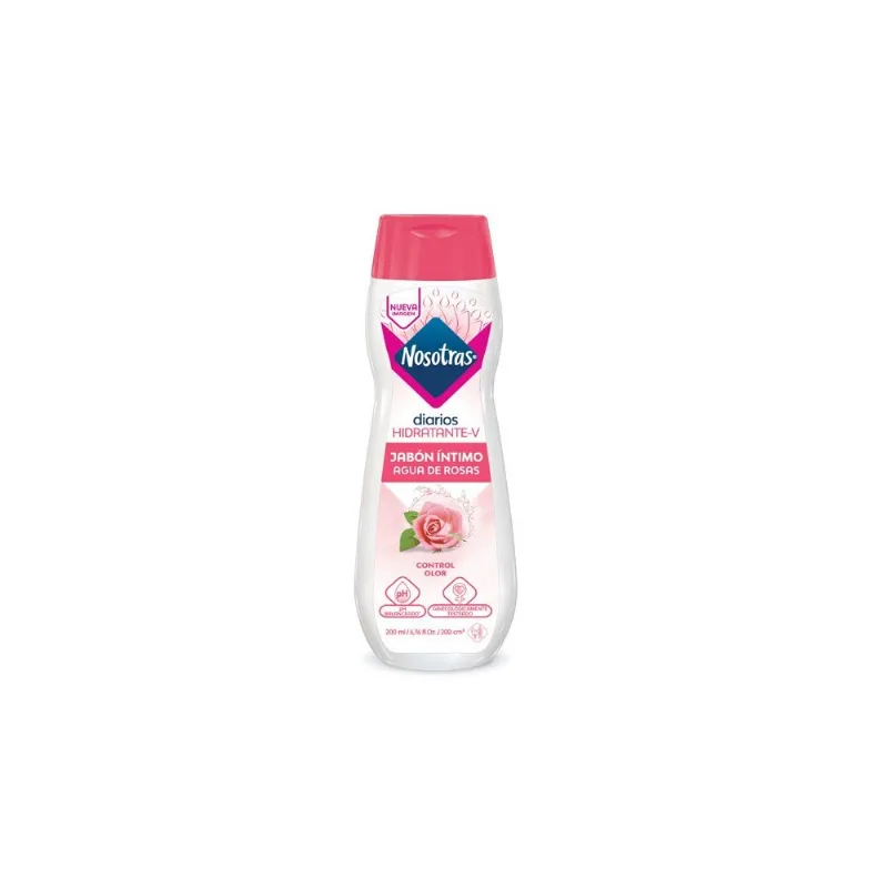 Jabon Intimo Nosotras Agua de Rosas Frasco con 200 Ml