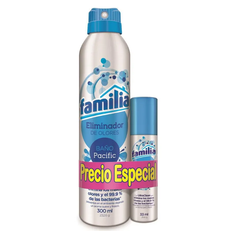 Eliminador olores + to go x 33 FAMILIA 333 ml