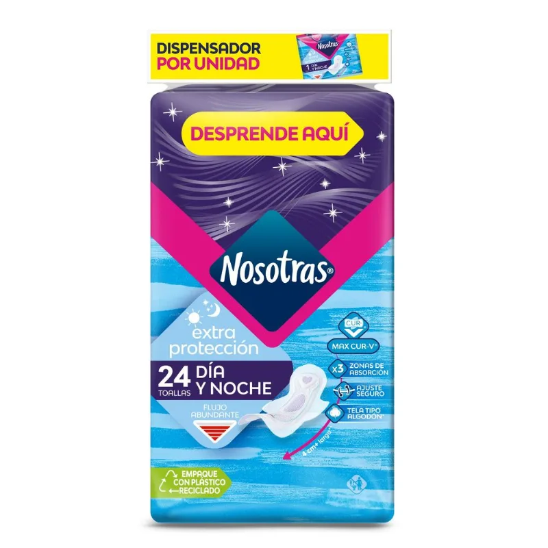 Toallas Higienicas Nosotras Extraproteccion 24 Unds