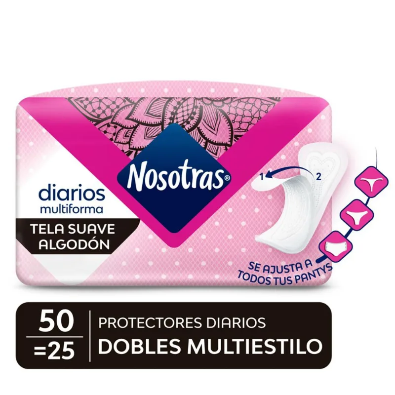 Protectores Diarios Nosotras Doble 50 un.