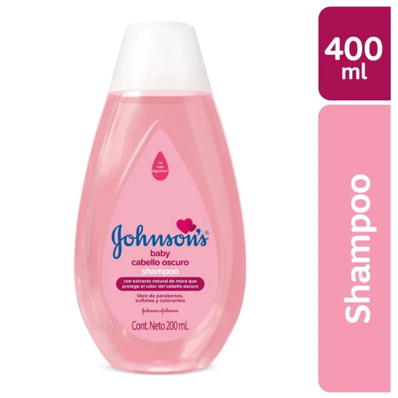 Shampoo Johnson´s Baby Cabello Oscuro 400 Ml