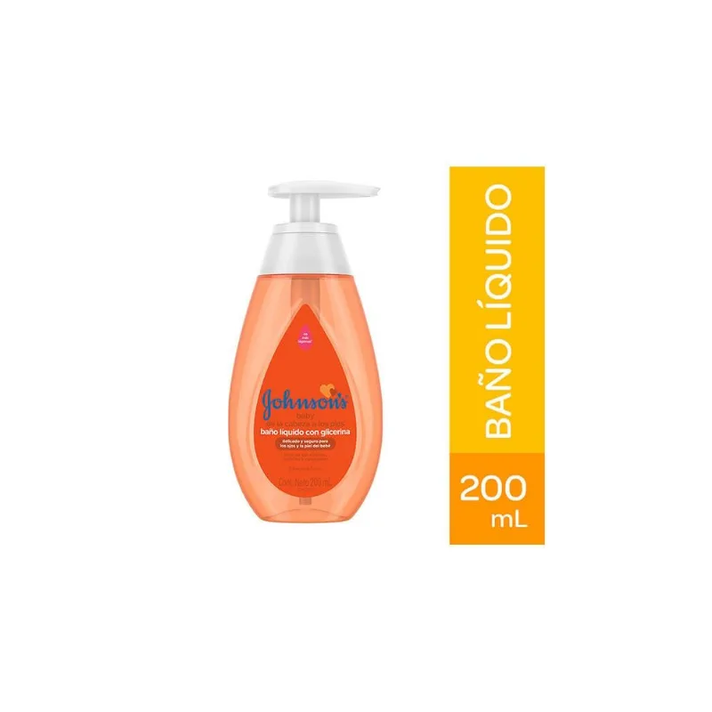 Baño Líquido con Glicerina Johnson’s Frasco con 200 Ml