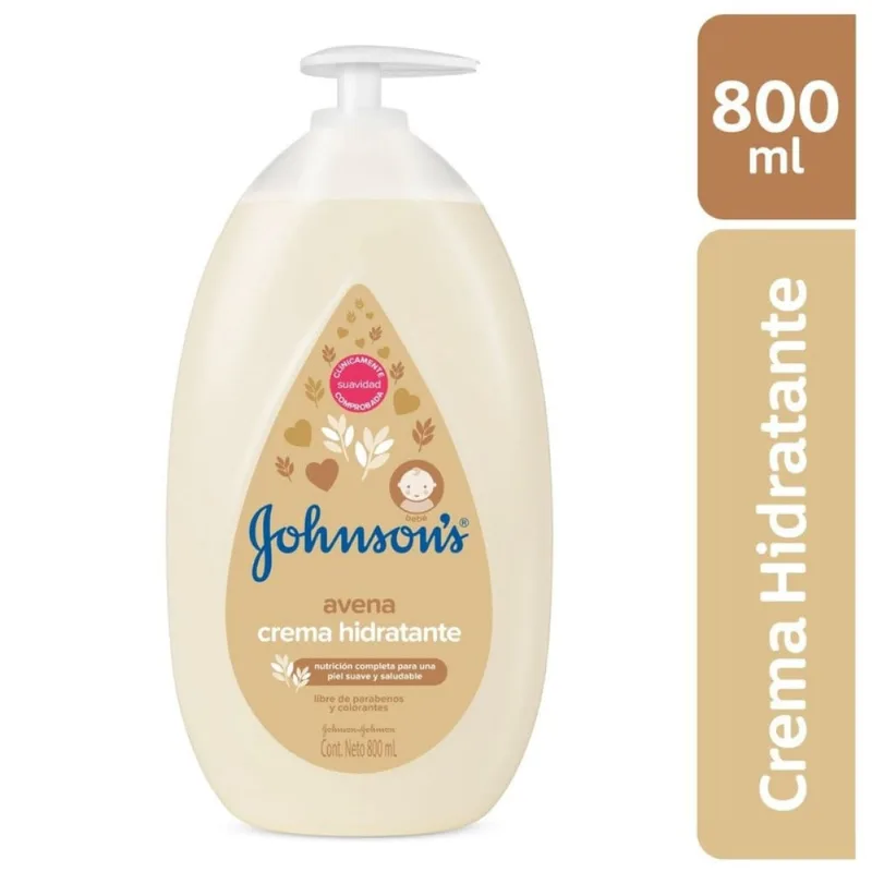 Crema Hidratante Johnson's Baby Avena 800 Ml