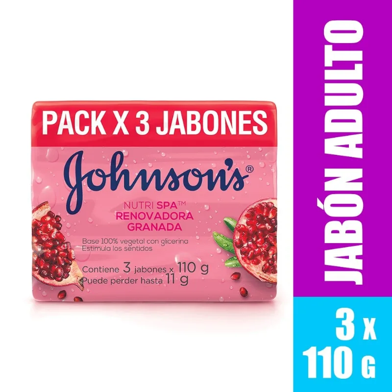 Oferta Jabón Johnson's Nutri Spa 3 Unds