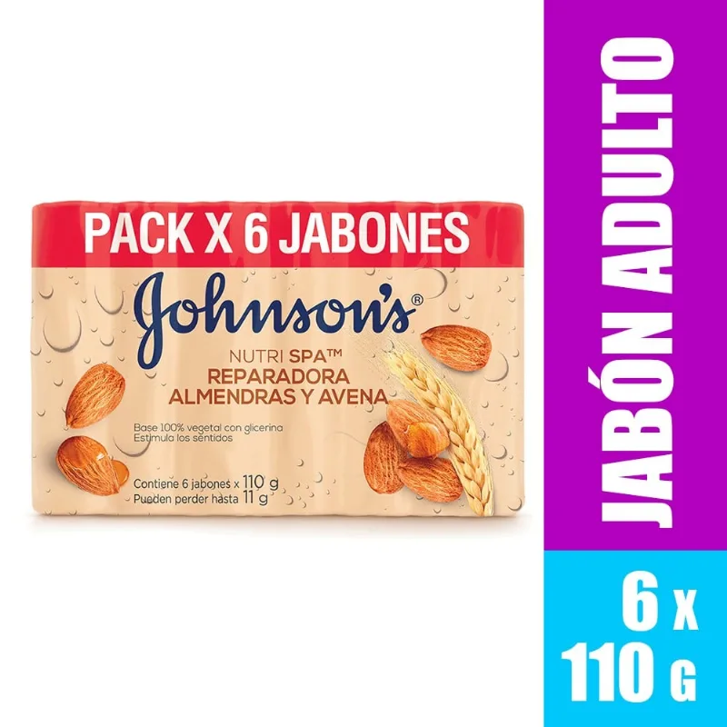 Oferta Jabón Johnson's Nutri Spa 6 Und