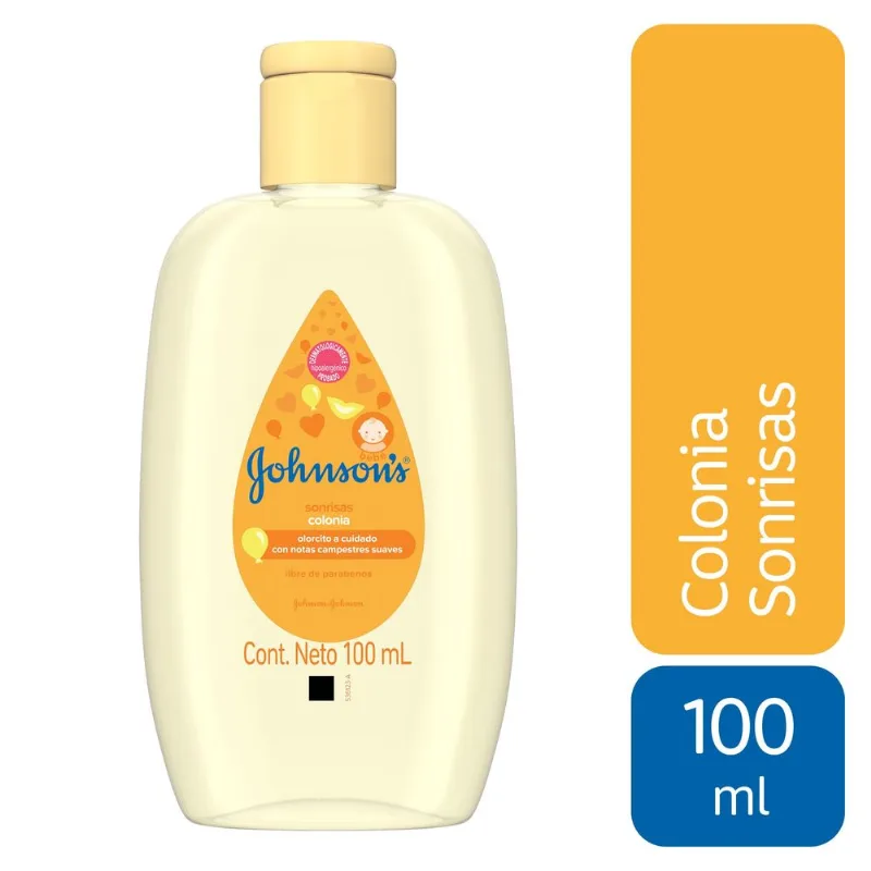 Colonia para Bebé JOHNSON'S BABY Sonrisas Frasco 100ml