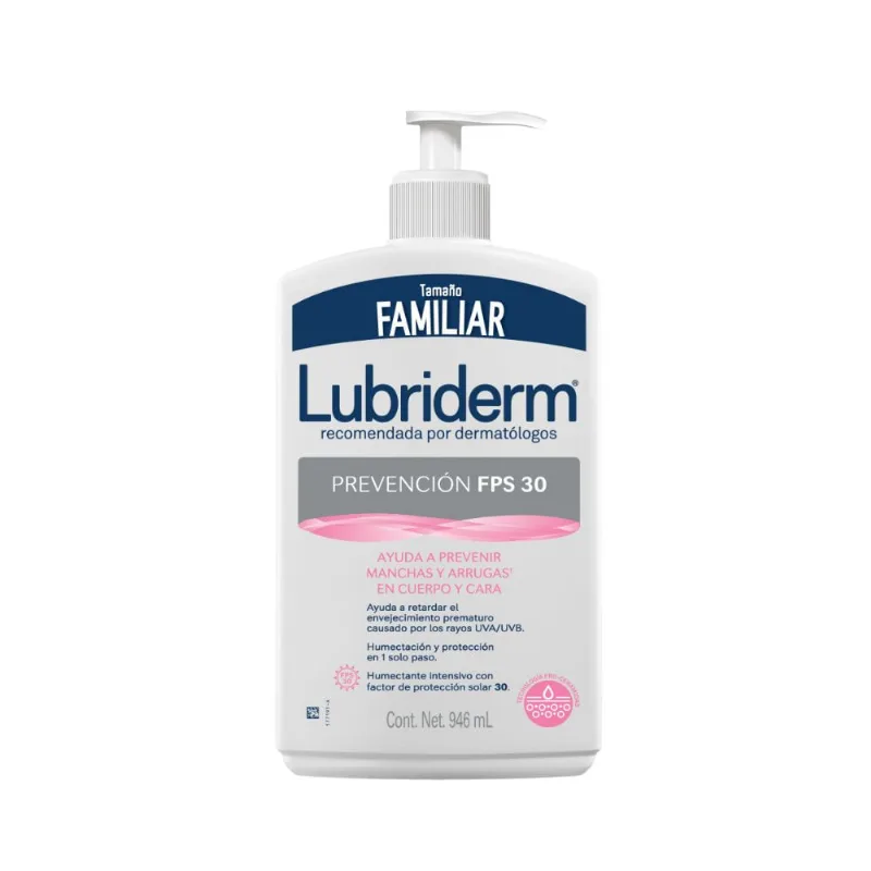 Crema Corporal Prevencion UV 30 - Lubriderm 946 ml