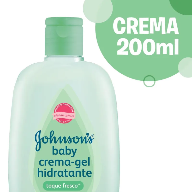 Crema Hidratante Para Beb? Johnson's÷ Toque Fresco X 200 Ml Crema Hidratante Para Bebé Johnson's® Toque Fresco X 200 Ml