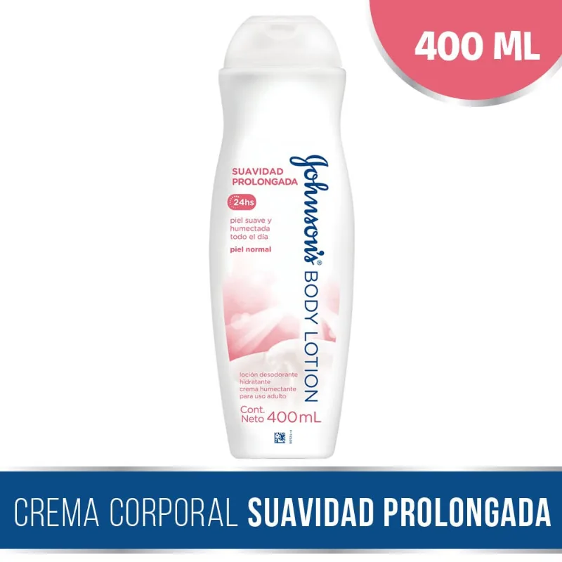 Loción Corporal Hidratante Johnson's® Body Lotion® Suavidad Prolongada X 400 Ml