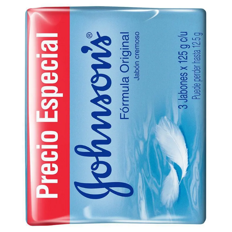 Tripack Jabón Adulto Original JOHNSON S 375 gr