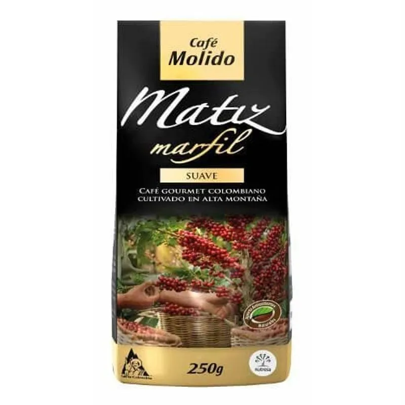 Café Colombiano MATIZ Suave Torrado e Moído 250g