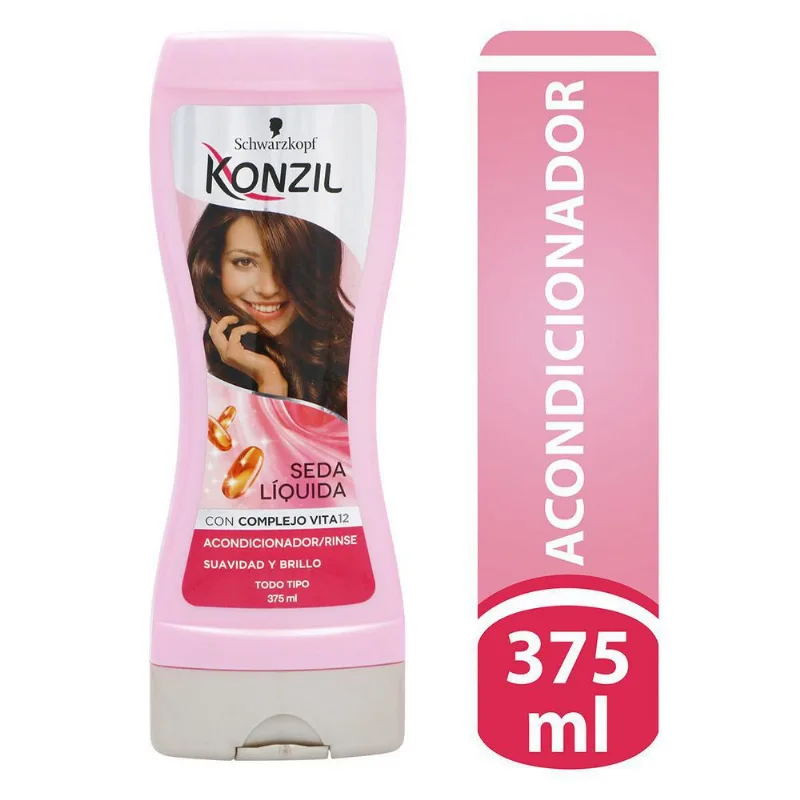 Acondicionador Seda Liquida KONZIL 375 ml Acondicionador konzil suavidad y brillo x 375 ml
