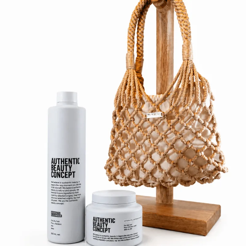 Kit Hydrate Hidratación Capilar Intensiva + Bolso Macramé - Authentic Beauty Concept Kit
