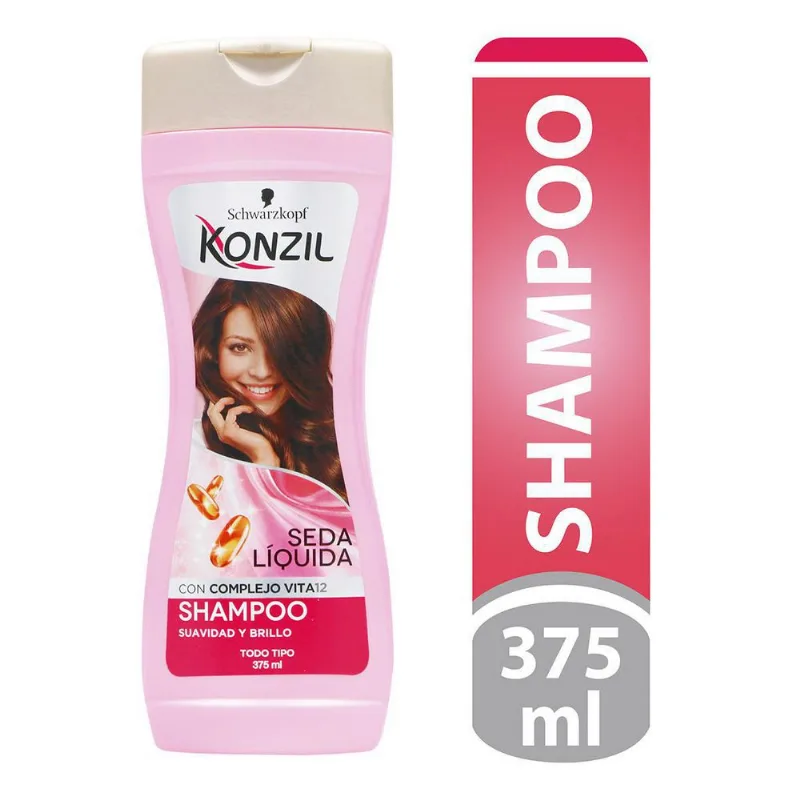 Shampoo Seda Liquida KONZIL 375 ml Shampoo konzil suavidad y brillo x 375 ml