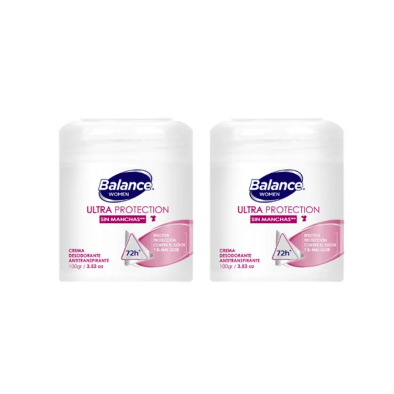 Desodorante BALANCE crema ultra protection mujer 2 x (100 gr)