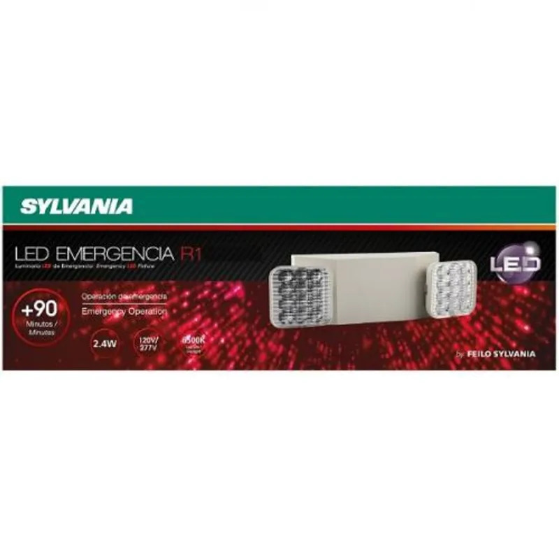 Luminaria Led Emergencia R1 2x1.6W Luz Blanca 120 - 277 V 2 x70 Lm