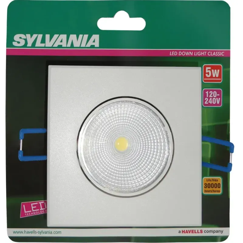 LUMINÁRIA EMBUTIR OZLI QUAD LED 5W AM BIV