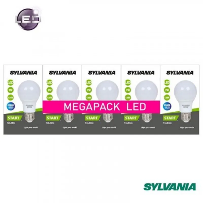 Bombillo Led 7w Luz Fría Pack x5 Sylvania Start