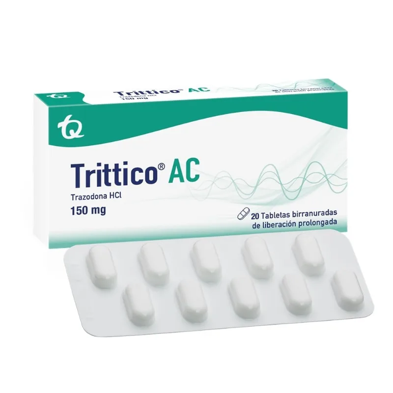 Trittico Ac 150 Mg Caja con 20 Tabletas de Liberación Sostenida