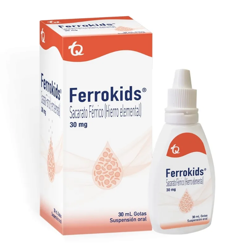 Ferrokids Sacarato Férrico 30 Mg en Gotas 30 Ml
