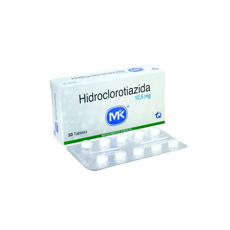 Hidroclorotiazida 12.5 Mg Caja con 30 Tabletas