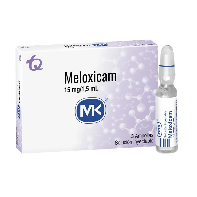 Meloxicam 15 Mg / 1,5 Ml 3 Ampollas Solución Inyectable