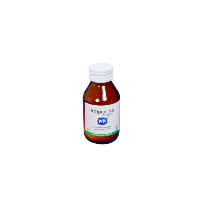 Ampicilina Polvo 250 Mg / 5 Ml Frasco de 60 Ml - Suspensión Oral