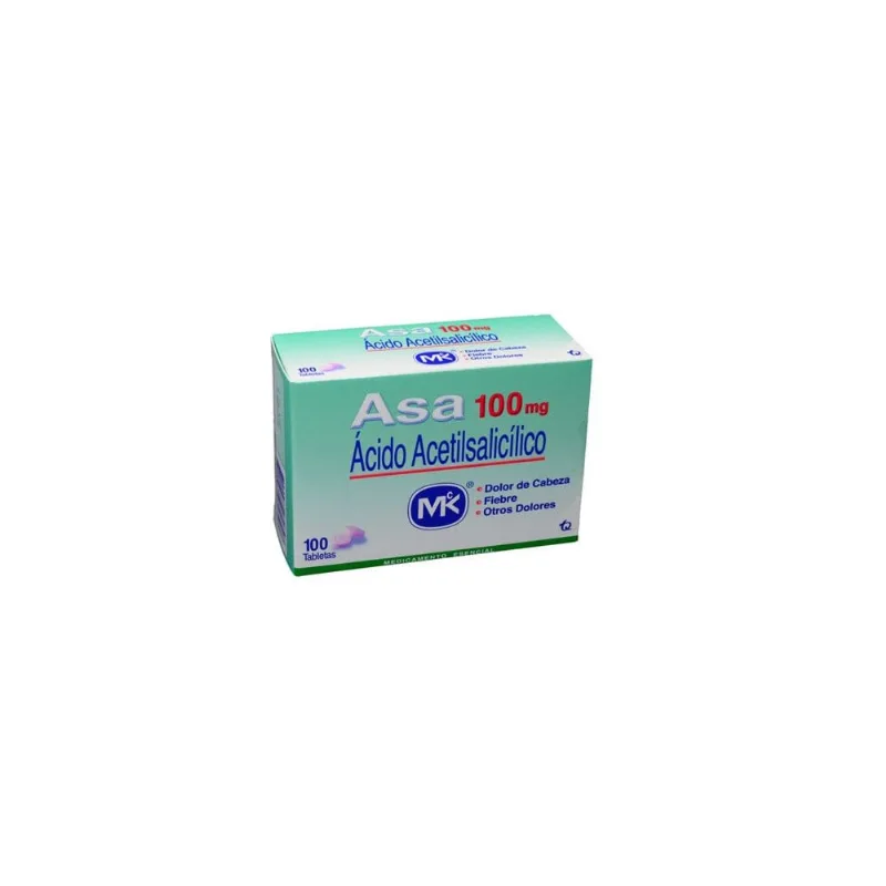 Asa 100 Mg Caja con 100 Tabletas