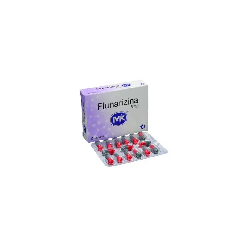 Flunarizina 5 Mg Caja con 30 Cápsulas
