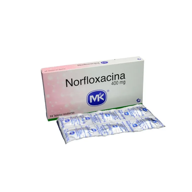 Norfloxacina 400 Mg Caja con 14 Tabletas Recubiertas