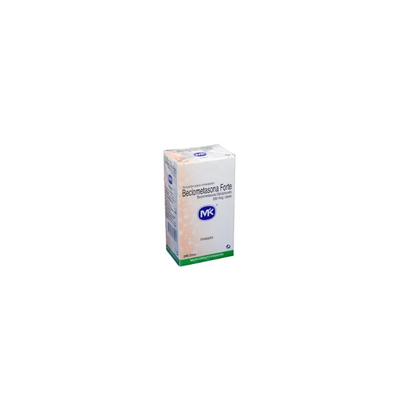 Beclometasona Forte Solución 250 Mcg Caja con Inhalador con 200 Dosis