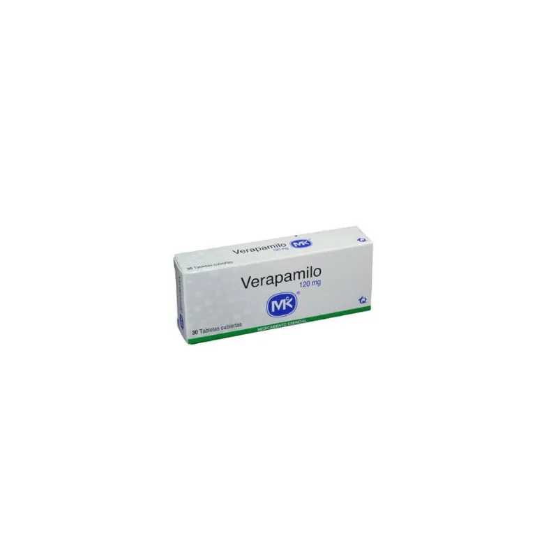Verapamilo 120 Mg Caja con 30 Tabletas Cubiertas