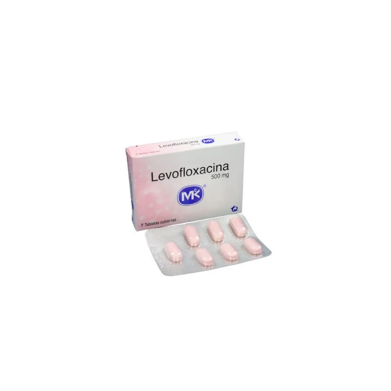 Levofloxacina 500 Mg Caja con 7 Tabletas Cubiertas