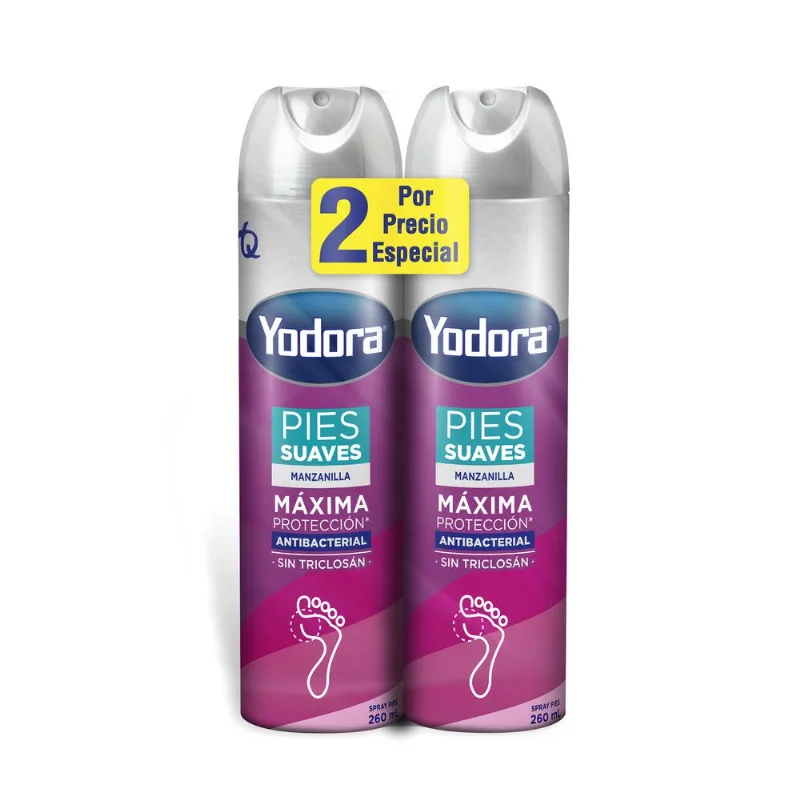 Talco en Aerosol Para Mujer 2 unds x 260 ml c.u
