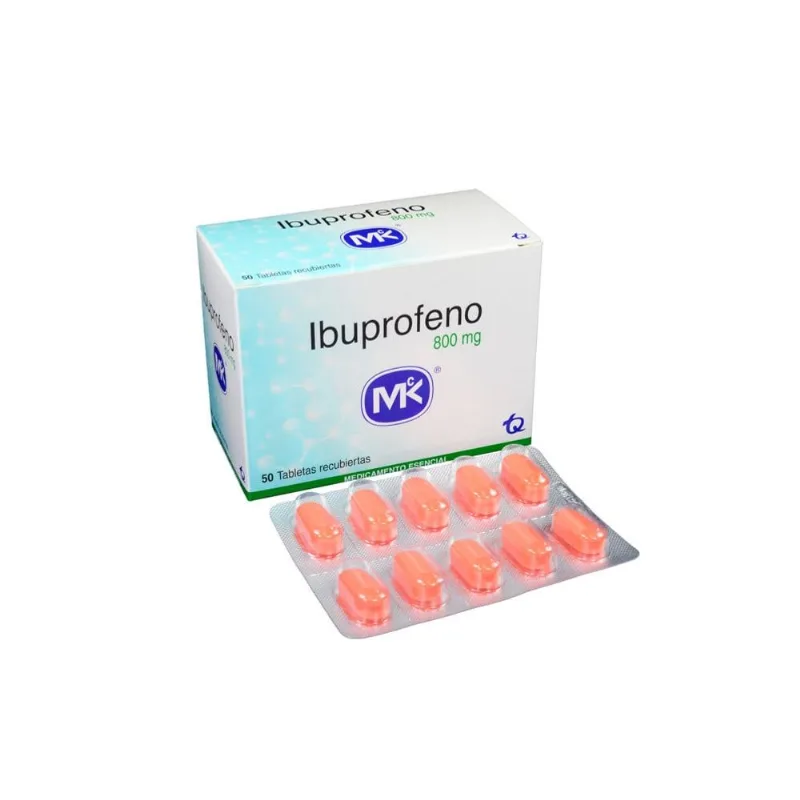 Ibuprofeno 800 Mg Caja con 50 Tabletas Recubiertas
