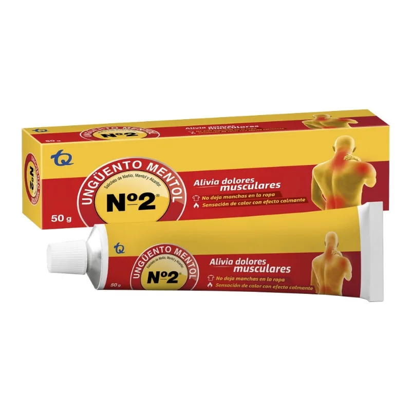 Ungüento Mentol N2 Alivia Dolores Musculares 50 G