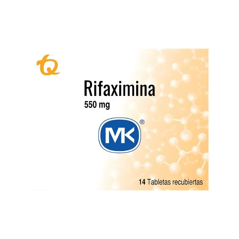 Rifaximina Mk 550mg Caja X 14 Tabletas Recubiertas