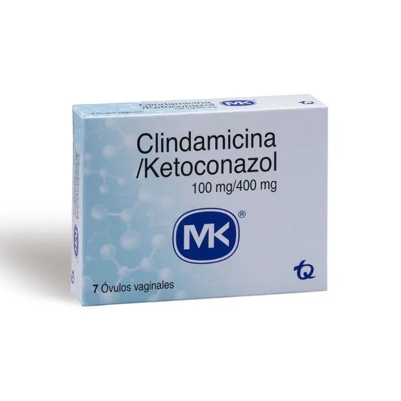 Clindamicina Ketoconazol 100/400 Mg Caja con 7 Óvulos
