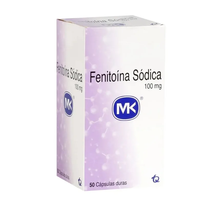 Fenitoina 100 Mg Frasco con 50 Cápsulas Duras