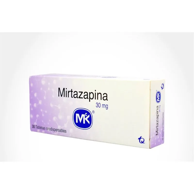 Mirtazapina 30 Mg Caja con 30 Tabletas Orodispersables